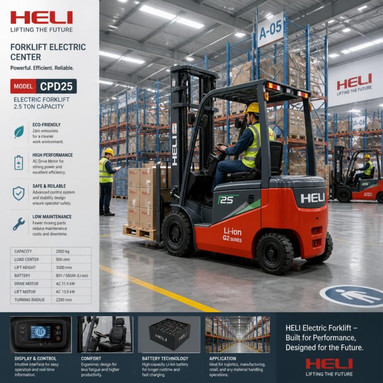 Forklift Elektrik merk HELI (6)